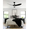 thumbnail image 3 of 3 Blade 52 inch Ceiling Fan with Light Kit-Brushed Steel Finish-Dark Walnut Blade Color Bailey Street Home 96-Bel-3087743, 3 of 10
