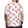 thumbnail image 2 of Wukai Watermelon Print Men's Short-Sleeved Mesh T-Shirt,Quick-Dry Short Sleeve Workout T-Shirt-6X-Large, 2 of 8