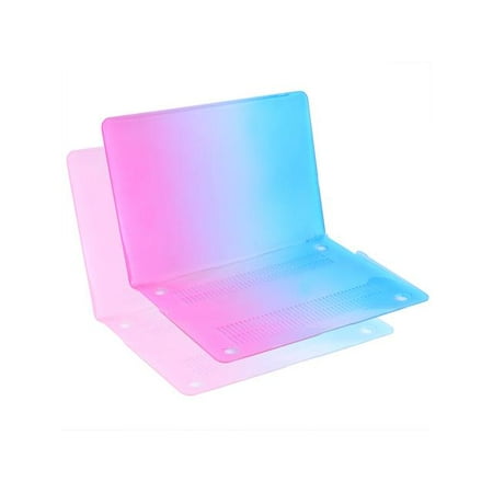 Mac Pro Protector 3 in1 Rubberized Hard Case Rainbow Laptop Shell Screen Protector Keyboard Skin for Macbook Pro 13 13.3” Retina A1425 ()