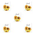 thumbnail image 1 of Kearding Impresiones de letras de flores de girasoles de acuarela, núcleo impermeable, coleccionables modernos, sala de estar, pasillo, flor Type2 NO2, 1 of 6