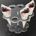 thumbnail image 2 of 8 Holes Acrylic Ice Cream Cone Storage Stand, 2 of 5
