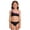 Black, variant on Girls 2 Piece Swimsuit Quick Dry Bathing Suit with Chest Pad Bathing Suits for Tween Girls 11-12 Years