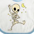 thumbnail image 4 of Inktastic Cute Dancing Skeleton Boys or Girls Baby Bib, 4 of 4