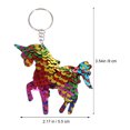 thumbnail image 4 of MasteelfCA 10 Pcs Creative Key Rings Sequined Key Chains Backpack Hanging Pendants, 4 of 7