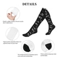 thumbnail image 5 of Lsque Ho-Ho-Ho 2 Pattern Sport Compression Socks for Men & Women 15-20 mmHg Knee High Nurse Pregnant Running Medical and Travel Athletic, 5 of 6