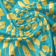 thumbnail image 5 of Ambesonne Ice Cream Valance Pack of 2, Lemon Flavor Face, 54"X12", Teal Yellow, 5 of 5