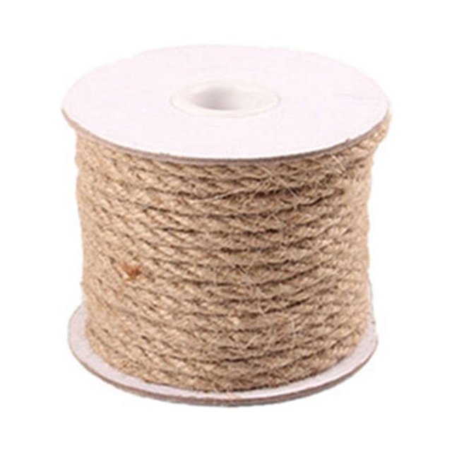 EASTIN Handmade DIY Jute String Rope Gardening Bundling Pet Scratching Post Crafting Jute Cord 4mm 20m
