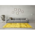 thumbnail image 3 of Ahgly Company Indoor Rectangle Abstract Yellow Modern Area Rugs, 2' x 3', 3 of 4