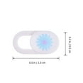 thumbnail image 3 of 6Pcs Flower Pattern Adhesive Computer Tablet Phone Camera Cover Slide Blocker, 3 of 7