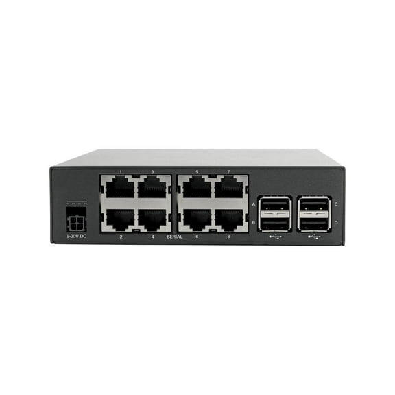 Tripp Lite 8-Port Serial Console Server with Dual GbE NIC, 4Gb Flash and 4 USB Ports (B093-008-2E4U)