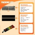 "Wood Stove Door Gasket Kit, 3/4"" Fiberglass Rope, High Temp Resistant, Grey, with Cement
