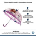 thumbnail image 4 of Textiel Trade Girl's Gabby's Dollhouse Stick Umbrella, 4 of 4