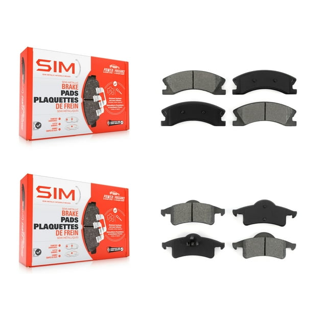 SIM Front Rear Semi-Metallic Brake Pads Kit for Car Jeep Grand Cherokee KSM-100432