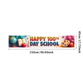 thumbnail image 3 of LUUFILx Happy 100th Day of School Banner Celebration Decorations Colorful Backdrop School Party Supplies Classroom Event Background Photography Props, 3 of 8