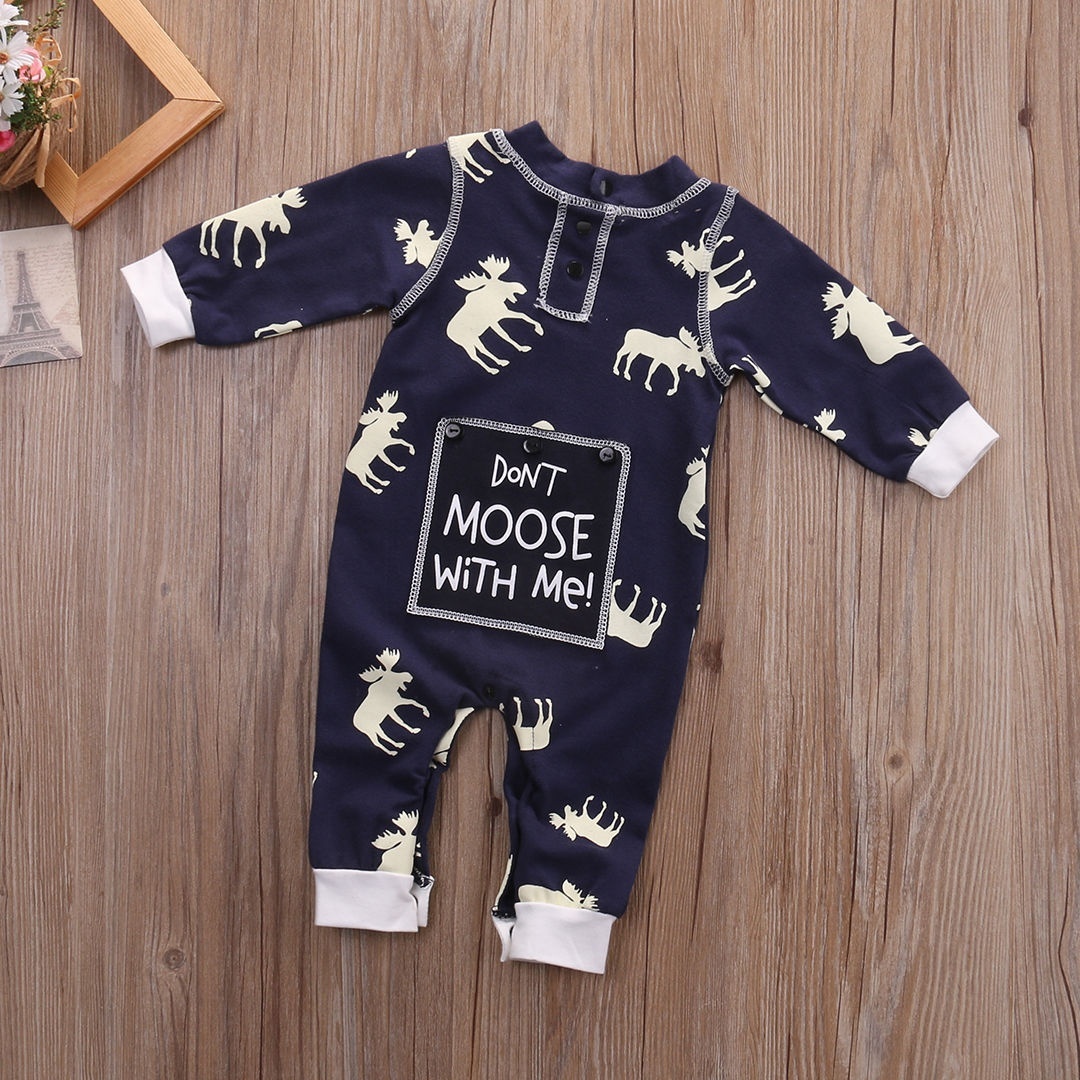 baby boy moose outfit