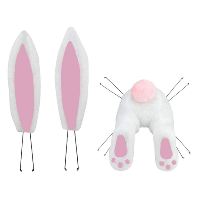 Kit de corona de orejas y trasero de de Pascua 1 juego creativo E Yuyangstore Decoraciones de puerta de Pascua