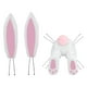 thumbnail image 1 of Decoraciones únicas para puertas de Pascua, 1 juego, accesorio de guirnalda artificial, lindo para decoración, suministros jardín, Sunnimix Decoraciones de puerta de Pascua, 1 of 8