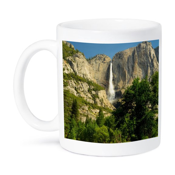3dRose, Upper Yosemite Falls, Merced River, Yosemite NP, California, USA, 15oz Mug