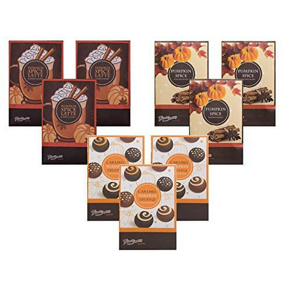 FloralSimplicity Perfectly Pumpkin (Pumpkin Spice Latte, Pumpkin Spice, and Caramel Pumpkin Truffle) Scented Sachets Pack of 9