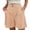 Beige 1, variant on BLVB Womens Shorts Dressy Wide Leg Summer Shorts High Waisted Pleated Business Casual Workwear Shorts with Pockets