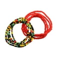 thumbnail image 2 of Cadenas de cintura bohemia en capas para el vientre 2 uds colorido+rojo, 2 of 8