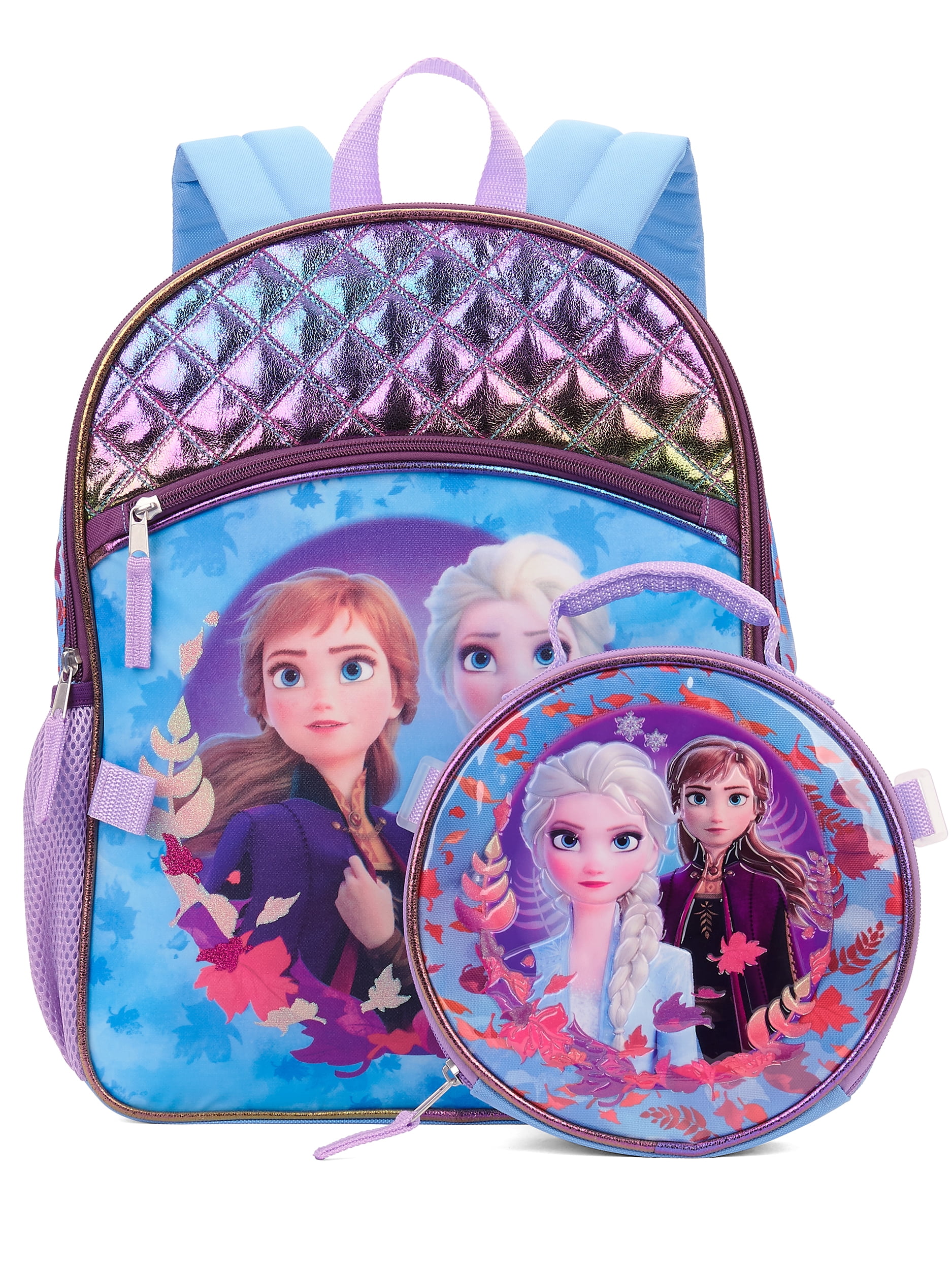 New Disney Girl's Frozen 2 Believe the Journey Anna and Elsa 11-Inch Backpack 