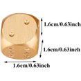 thumbnail image 3 of HUGFEGWE 5pcs Game Dice 6 Sided Dice Set with Storage Box (Rec Box Gold) U2536-26545, 3 of 7
