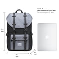 thumbnail image 2 of KAUKKO Laptop Outdoor Backpack, Traveling Rucksack Fits 15.6 Inch Laptop(5-7-Black Grey), 2 of 5