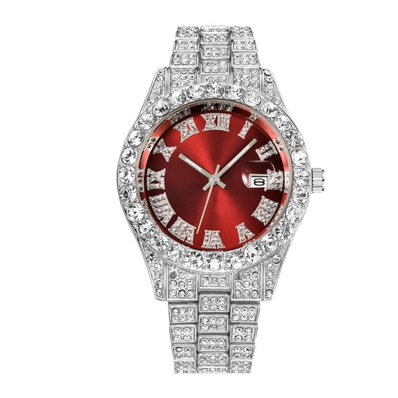 TOUMENY Men's Fashion Watch, Quartz Movement Stainless Steel Mesh Band, Casual Dress Wristwatch for Business and Daily Wear