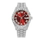 thumbnail image 1 of Reloj de cuarzo para hombre, relojes de moda para hombre, reloj de acero inoxidable, informal, de pulsera, de cristal, para platos., 1 of 3
