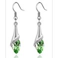 thumbnail image 1 of Pendientes de estilo joyería con brillantes diamantes de cristal austriaco, pendientes de pianista, regalo ideal, cómodos de llevar, buen material, 1 of 6