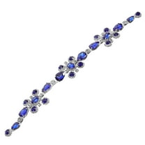 PAMINGONO Wedding Rhinestone Applique Diy Wedding Sash Belt Rhinestone Chain Dress Decorative Crystal Applique Blue 1Pcs