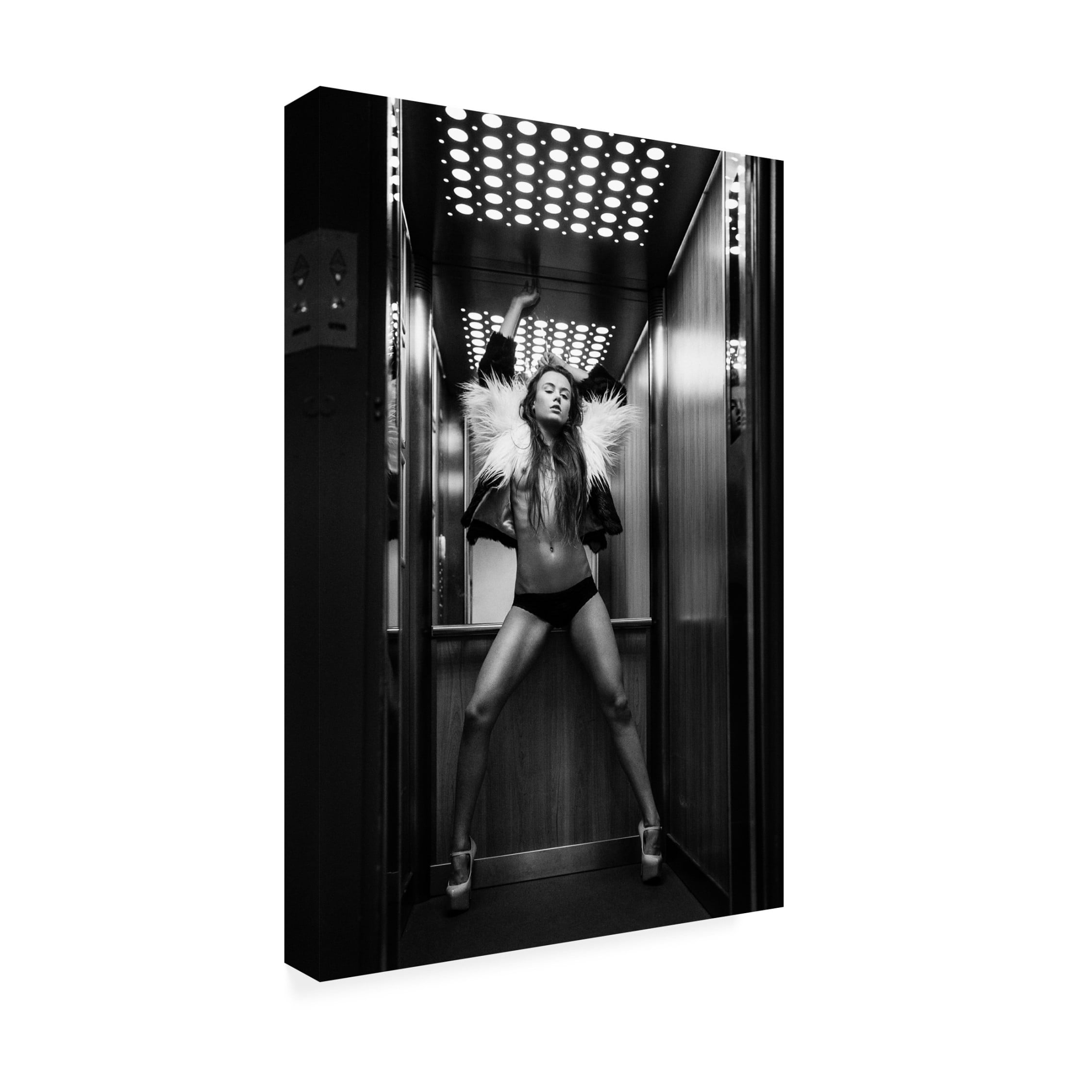 Martin Krystynek 'Elevator' Canvas Art - 30 x 47 Inches