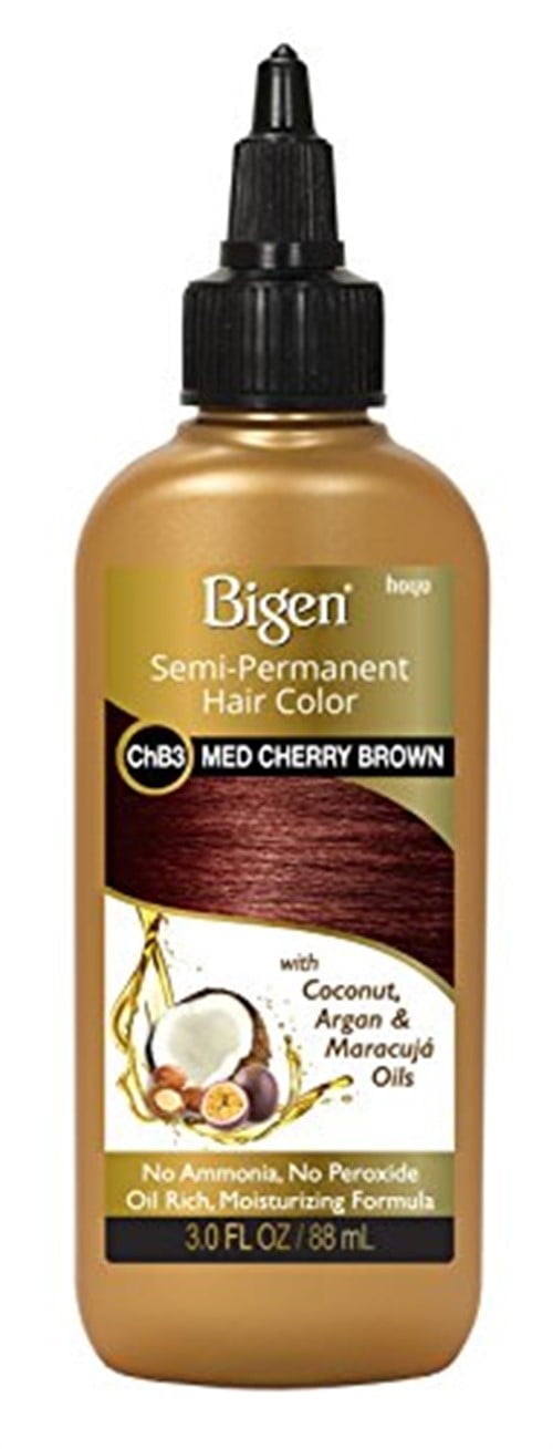Bigen Semi-Permanent Hair Color, Medium Cherry Brown, 3 oz, Pack