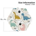 thumbnail image 3 of Kll Hexagon Drink Coasters Set Of 4,Pu Leather Absorbent Coasters Set Decorative Coffee Cup Coasters Housewarming Gift For Home Decor-Cute Dinosaurs, 3 of 9