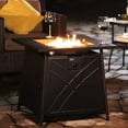 thumbnail image 5 of Bali Outdoors 28" Gas Fire Pit Table with Blue Glass Stones, 5 of 7