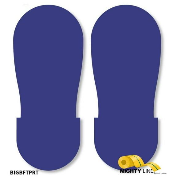 Mighty Line BLUE BIG Footprint - Pack of 50