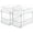Transparent, variant on 2 Pack Bathroom Organizer, 2 Tier White Under Sink Organizers Vanity Countertop Storage Container,Cabinet Drawers Bins, Pull-Out Organization with Track for Pantry, Kitchen