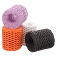 thumbnail image 5 of WRISTBIQUE 4 Rolls Wrapping Ribbon for Presents present Packing Ropes Purple Orange Black White Crafting Jewelry Making, 5 of 8