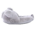 thumbnail image 4 of Funny Slippers piggy slippers for women Warm Animal Slippers Furry Pink Pig Slippers(8-10, Grey Pig with Heel), 4 of 5