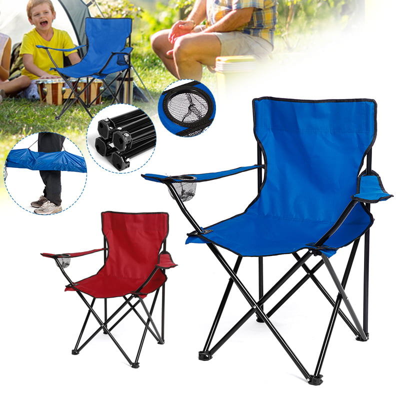 New Canvas Camping Fishing Foldable Collapsible Folding Chair in Blue Green