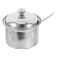 thumbnail image 2 of Tarro de condimentos de acero inoxidable con tapa y cuchara, recipiente para condimentos, tarro hermético para especias para almacenamiento en la cocina, azucarero para café y té, tamaño S, 2 of 5