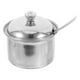 thumbnail image 2 of Tarro de condimentos de acero inoxidable con tapa y cuchara, recipiente para condimentos, tarro hermético para especias para almacenamiento en la cocina, azucarero para café y té, tamaño S, 2 of 5