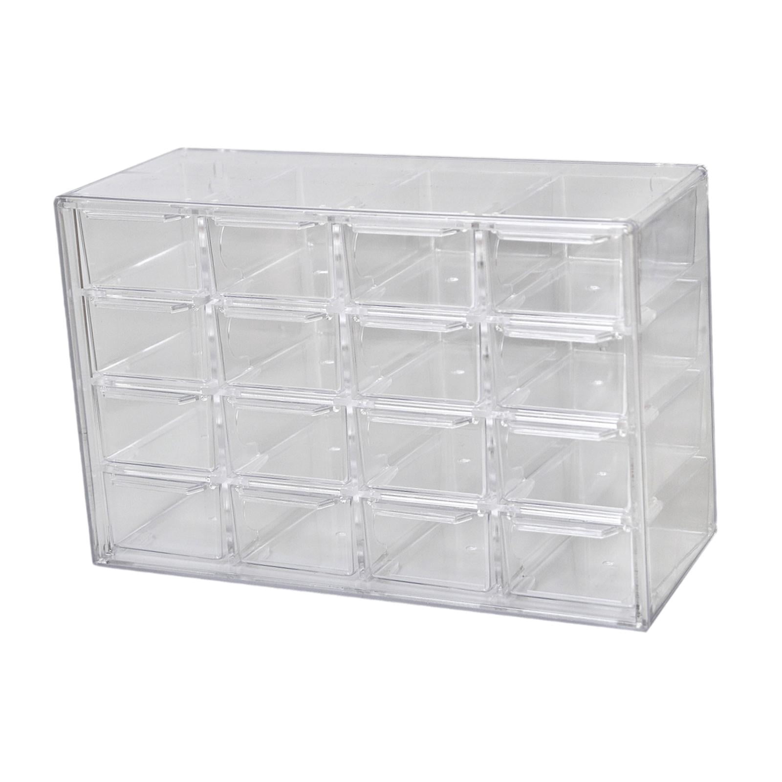 QccHieUs Mini Drawer Organizer Beads Organizer Box 16 Compartments for Organizing Desktop