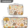 thumbnail image 2 of SKYSONIC Autumn Forest Elements Kitchen Rugs Set of 2, Hand Drawn Floor Runner Area Rug Washable Carpet Mat Perfect for Living Room Bedroom Entryway, 2 of 7