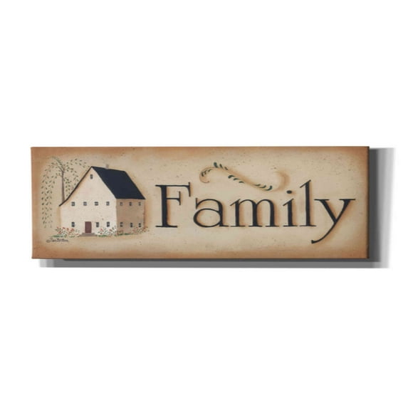 Epic Graffiti 'Family' by Pam Britton, Canvas Wall Art, 36"x12"