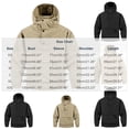 thumbnail image 2 of MexChoioe Mens Hooded Anorak Jacket Snap Placket Zip Cargo Pocket Adjustable Drawstring Hood Fall Casual Outerwear Windbreaker for Mens, 2 of 5