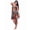 Animal Cocktail, variant on Women’s Printed Satin Chemise Nightgown, Adjustable Strap Silky Slip Nightie Sleepwear