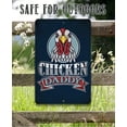 thumbnail image 3 of Chicken Coop Sign - Chicken Daddy - Durable Metal Sign - Use Indoor/Outdoor - Makes a Funny Chicken Farm Decor and Gift Under $20 (8" x 12"), 3 of 3