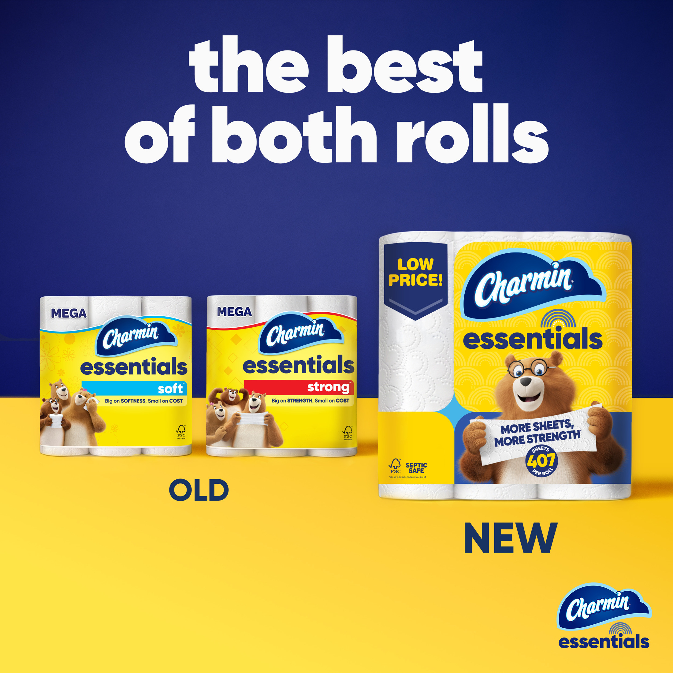 Charmin Essentials Toilet Paper 9 Mega Rolls photo 3